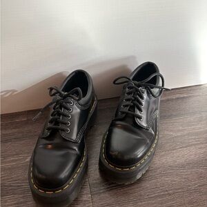 Dr. Martens Black Lace-Up Loafers